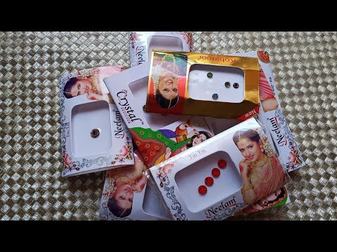 My Bindi Collection || Latest Designs Bindi Collection 2020 || Indian Bindi