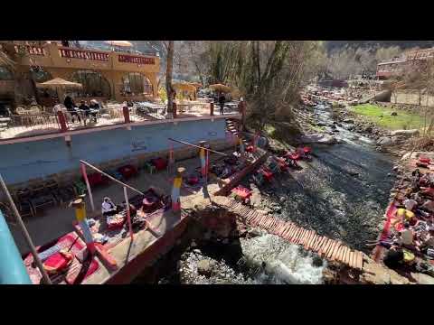 Ourica water falls, restaurant