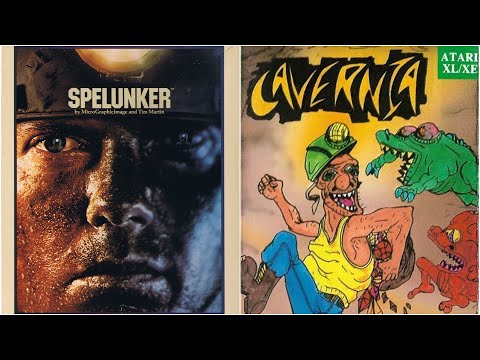 Borsuk Retro Gry TV: ATARI XL/XE - SPELUNKER (Gameplay) + CAVERNIA (Gameplay)