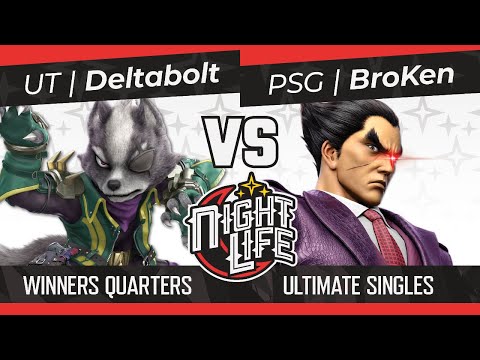 Nightlife 77: UT | Deltabolt (Wolf) vs PSG | BroKen (Palutena, Kazuya) Winners Quarters
