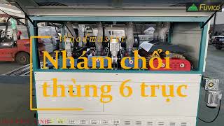 (Giới thiệu) Máy chà nhám chổi thùng 6 trục Woodmaster WM-1000-S6. Model 2022