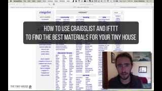 How to use Craigslist and IFTTT to Find the Best Materials for your Tiny House