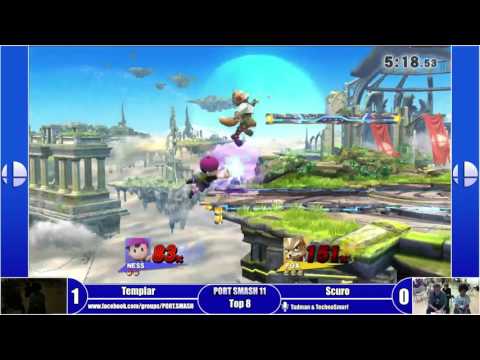 PORT SMASH 11 - Top 8 - Templar (Fox) Vs PS | Scuro (Ness)