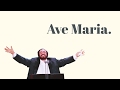 Luciano Pavarotti - Ave Marie (Schubert)[Lyric Video]