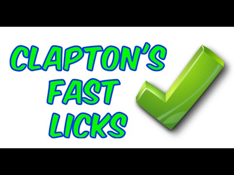 Fast Eric Clapton Blues lick 😳