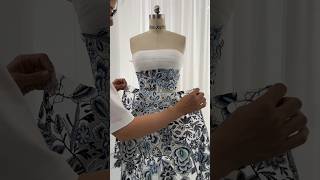 Download lagu Making a blue and white embroidery mini formal dress #fashion #sewing #dress mp3