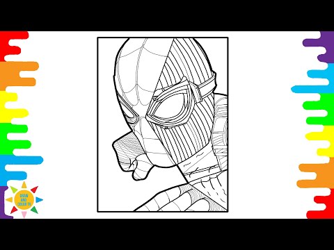 New Spider-man Coloring Page | Spiderman Mask Coloring | Alan Walker - Force