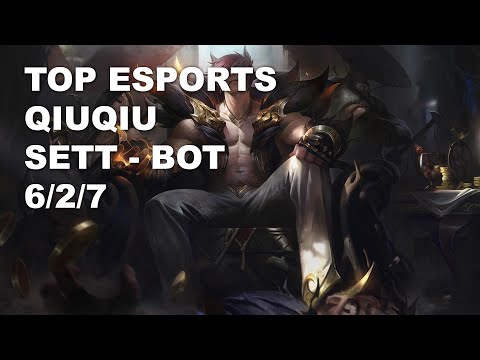 Top Esports QiuQiu Bot Sett vs Aphelios - KR Grandmaster Patch 10.8