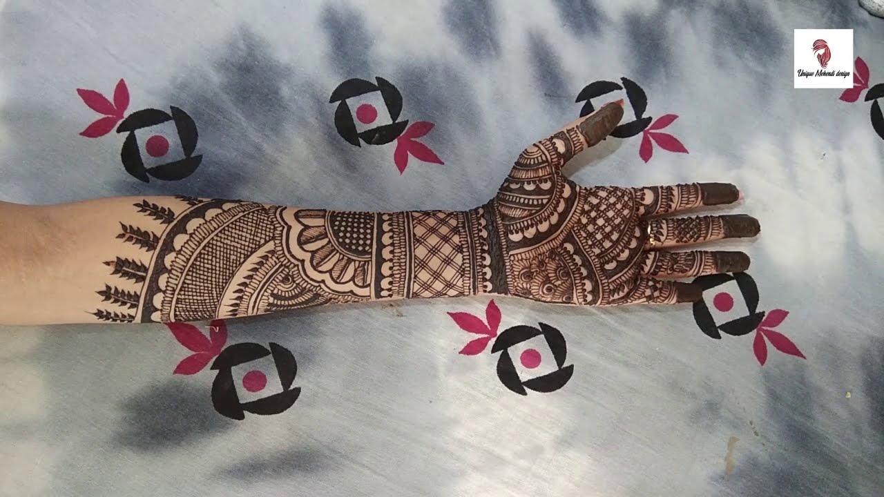  bridal mehndi design for full hand by monika