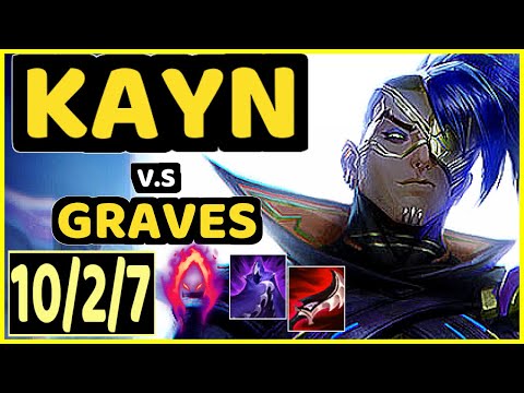 JUNJIA (KAYN) vs GRAVES - 10/2/7 KDA JUNGLE CHALLENGER GAMEPLAY - KR