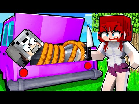OKULDA ÇILGIN KIZ HAYRANIM BENİ KAÇIRDI 🔪😭 - Minecraft