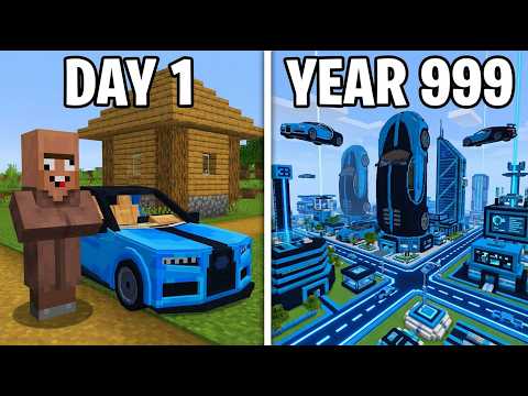I Gave Cavemen a $2,500,000 Car - simulated by Minecraft