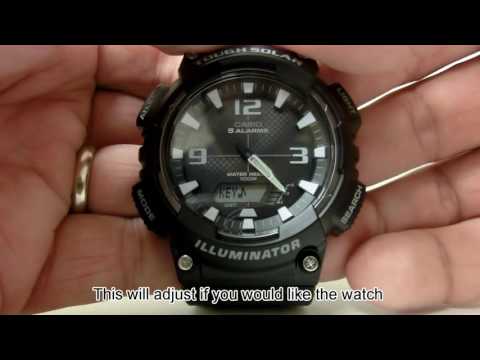 AQ-S810W - Adjusting Watch Settings Including Daylight Saving Time