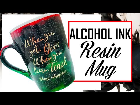 DIY How To Make Alcohol Ink Resin Mug