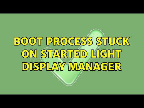 Ubuntu: Boot process stuck on Started Light Display Manager
