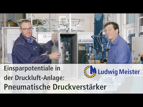 EnergySaving in der Druckluft-Anlage: Pneumatische Druckverstärker