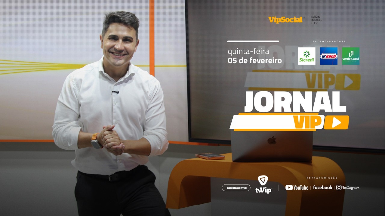 Fique bem informado com as notícias da região, no Jornal Vip desta quinta-feira, 05 de marçp