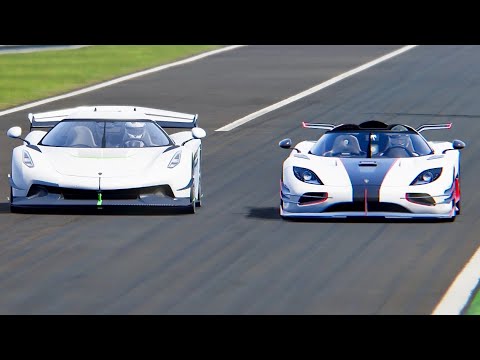 Koenigsegg Jesko vs Koenigsegg One 1 - Monza