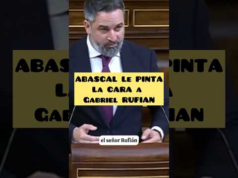 ABASCAL PAINTS Gabriel RUFIAN'S FACE #vox #santiagoabascal #pedrosánchez #rufian #psoe