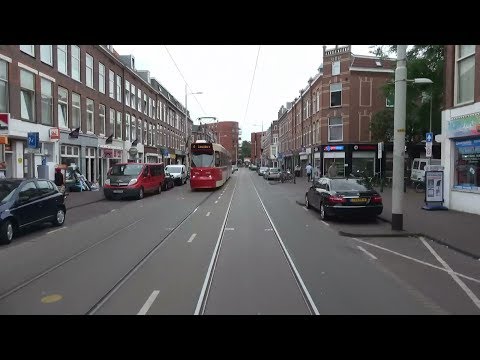 Leyenburg - Centraal Station | HTM tramlijn 6 | GTL8 3057 | 2017