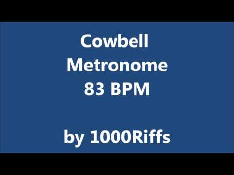 Cowbell Metronome 83 BPM - Beats Per Minute
