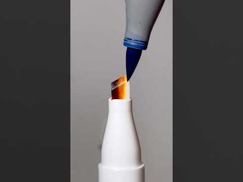 Alcohol Marker with Primary Colors! 🎨✨😍 It Looks Like a Rainbow! 🌈  #viralart #art #artistomg