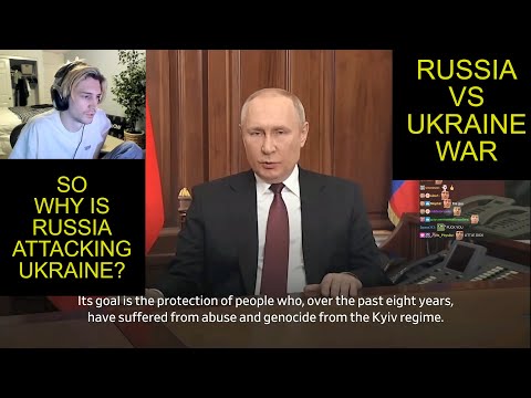 xQc reacts to Ukraine vs Russia war videos to understand