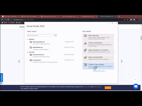 ASP.NET Core Blazor DataGrid Component - 4 - Creating Blazor WebAssembly Project in ASP.NET Core.