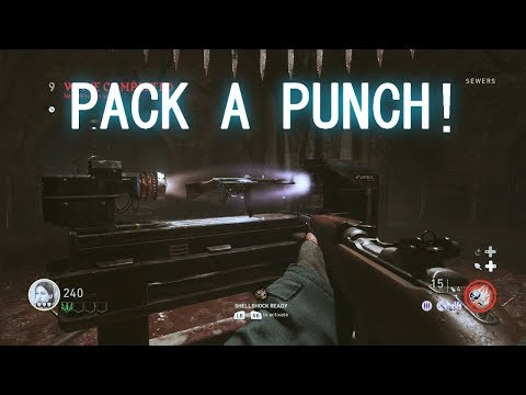 Call Of Duty WW2 Zombies - How To Pack A Punch And Upgrade Your Weapon FAST! - EASTER EGG Tutorial !