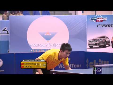 2014 Kuwait Open (ms-sf) FAN Zhendong vs ZHOU Yu [HD] [Full Match]