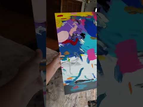 Abstract Art- "circus" 🎪🎨 #shorts