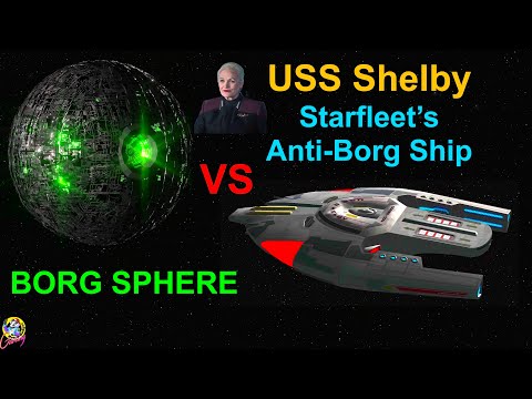 USS Shelby VS Borg Sphere - Both Ways - Star Trek Starships