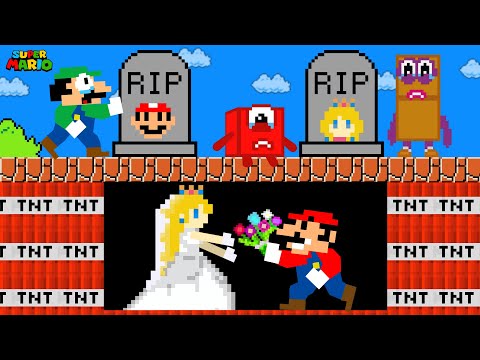 Luigi R.I.P Mario & Peach | Sorry Mario and Peach...Please Comeback | Game Animation