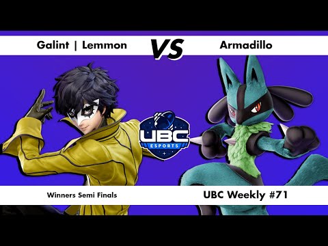 UBC Weekly #71 Winners Semi Finals - Galint | Lemmon (Joker) Vs. Armadillo (Lucario) - SSBU