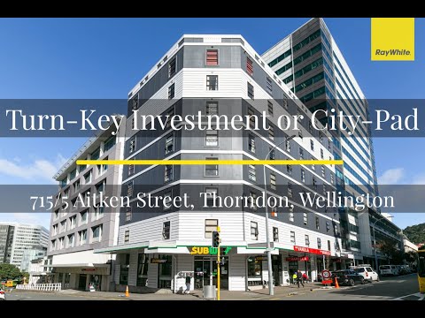 715/5 Aitken Street, Thorndon, Wellington, 1房, 1浴, Apartment