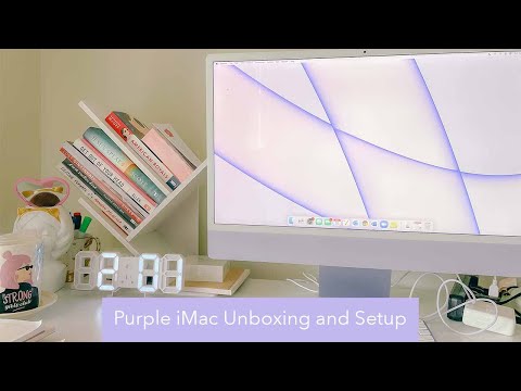 Purple iMac Unboxing & Setup
