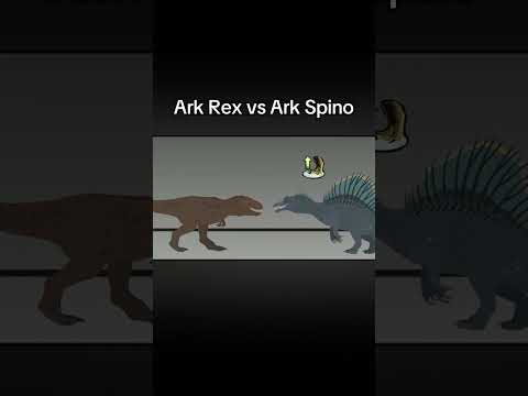 Ark Rex vs Ark Spino fight | Dinosaur fight Dinosaurs #dinosaur #jurassicworld #jurassicpark #shorts