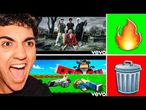 Reacting To Roblox YouTubers SONGS!