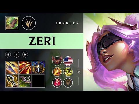 Zeri Jungle vs Master Yi - NA Grandmaster Patch 25.22