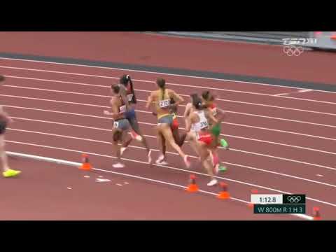 Athletics. Women's 800m Round 1 heat 3. Olimpics Tokyo 2021