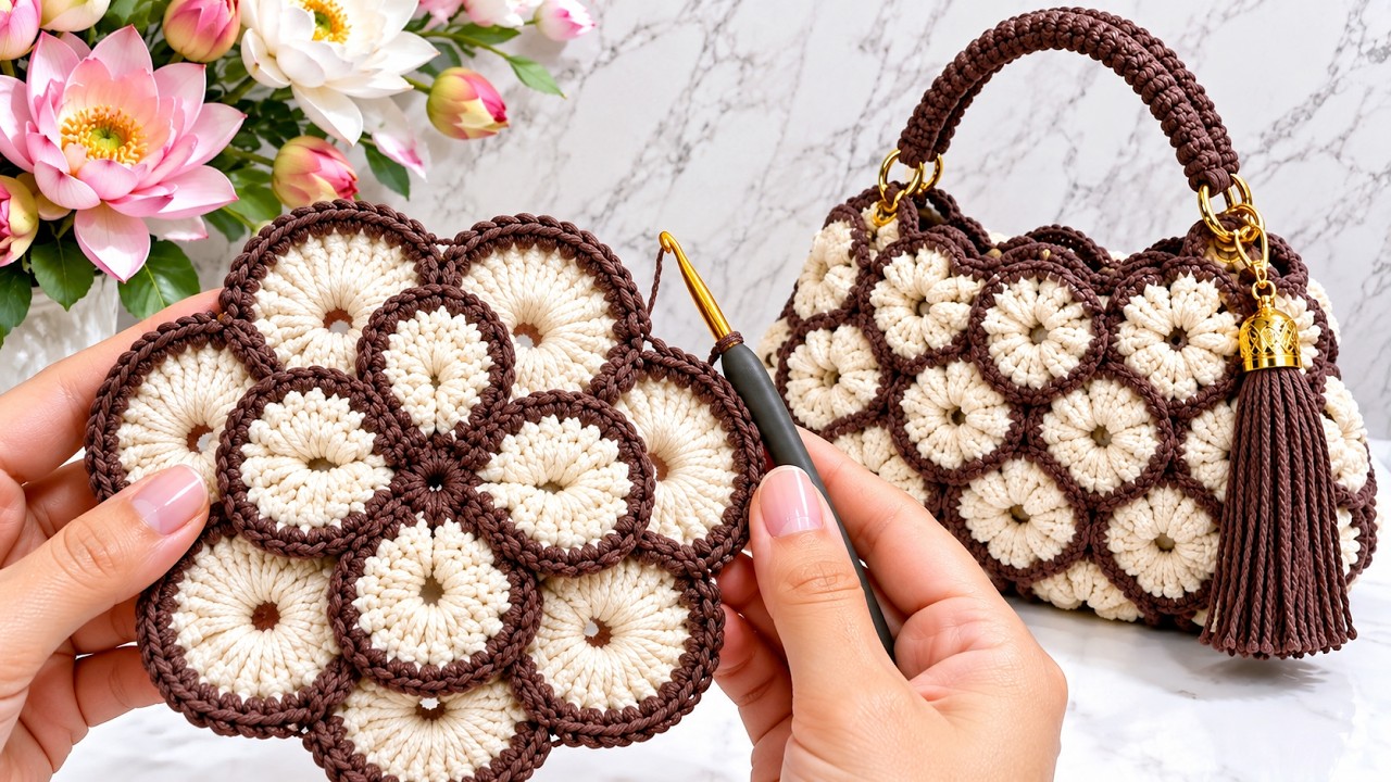 An easy crochet pattern for bags, baby blankets, and bedspreads! #crochet #stepbystep #forbeginners
