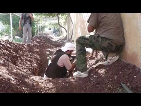 استهداف أحد حواجز النظام في مدينة الرستن من قبل كتيبة درع محمد