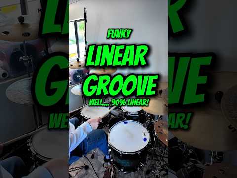 Funky linear groove (well… mostly Linear!) #drums #groove #lineardrumming #funkdrumming #smackdrums