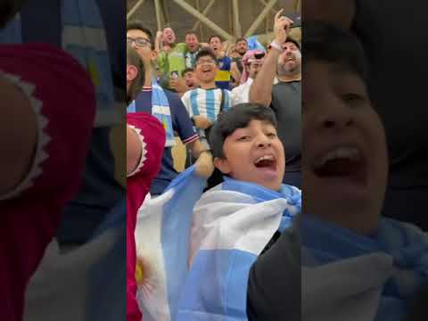 Argentina fans react to Messi 3-2 goal vs France in 2022 FIFA World Cup final at Lusail stadium
