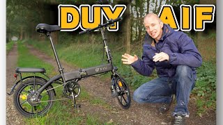 Discover the DYU A1F Pro: The 16" Folding Electric Bike That