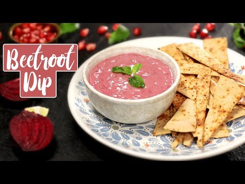 Healthy Beetroot Dip Recipe | How To Make Beet Tahini Dip - Pomegranate -  Beet Tahini Dip