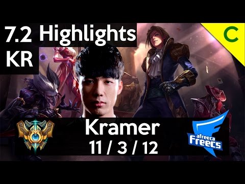 7.2 Highlights - Afreeca Kramer (Ezreal) 11-3-12 Ezreal Trinity Build