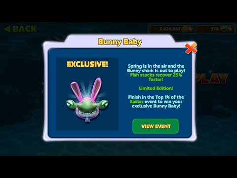 Bunny Baby (Win) New Live Easter Event - Hungry Shark Evolution