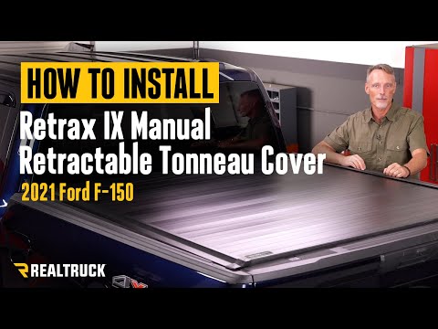 How to Install Retrax IX Manual Ret retractable Tonneau Cover on a 2021 Ford F-150