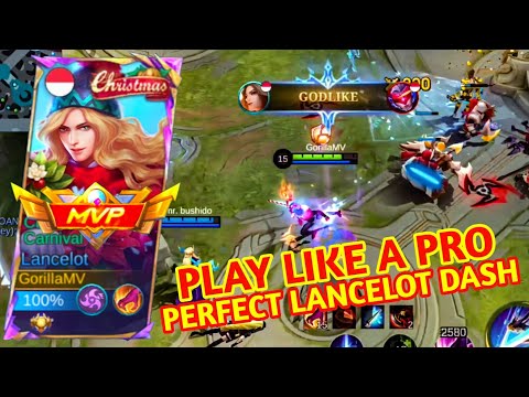TOP GLOBAL LANCELOT PLAY LIKE A PRO WITH PERFECT AGGRESSIVE DASH - BEST GAMEPLAY - MOBILE LEGENDS